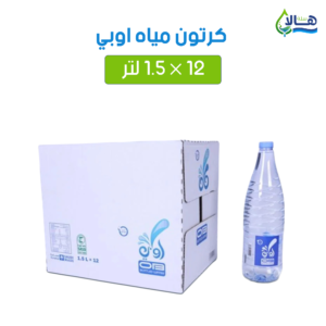 كرتون مياه أوبي 1.5 لتر × 12 عبوة – متجر أكويا للمياه في الرياض