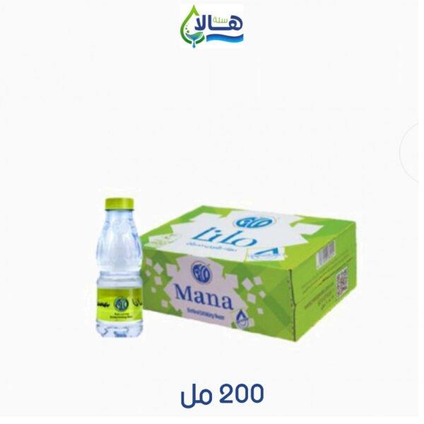 كرتون مياه مانا 200 مل × 48 عبوة – متجر أكويا للمياه في الرياض