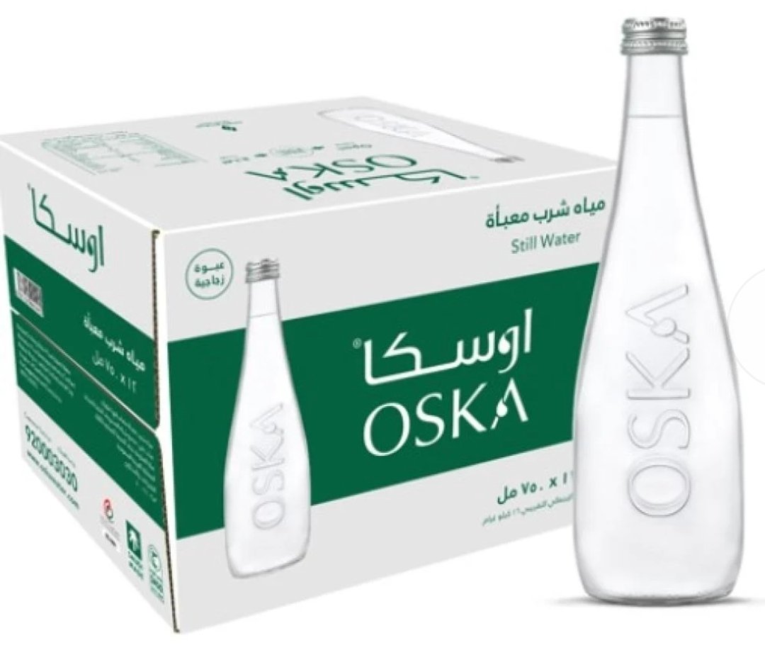 كرتون مياه أوسكا زجاج 750 مل × 12 عبوة – صورة المنتج 2