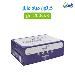 كرتون مياه مايلز 200 مل × 48 عبوة – متجر أكويا للمياه في الرياض