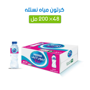 كرتون مياه نستله بيور لايف 200 مل × 48 عبوة – متجر أكويا للمياه في الرياض