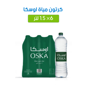 كرتون مياه أوسكا 1.5 لتر – متجر أكويا للمياه في الرياض